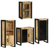vidaXL Ensemble de mobilier de salle de bain 4 pi&egrave;ces Marron