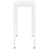 vidaXL Table de bar Blanc 110 x 55 x 105 cm Bois de pin massif