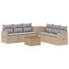 vidaXL Ensemble de Canap&eacute;s 8 pc Beige et Gris clair