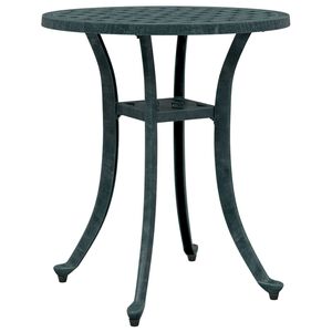 vidaXL Table de jardin vert &Oslash;48x53 cm aluminium coul&eacute;