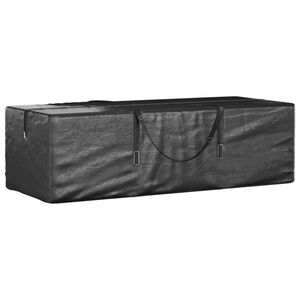 vidaXL Sac de rangement pour sapin de No&euml;l noir 135x40x55 cm PE