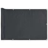 vidaXL &Eacute;cran d'intimit&eacute; de balcon anthracite 400x90 cm PVC