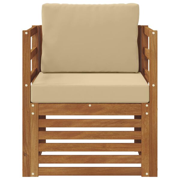 vidaXL Ensemble de canap&eacute;s d'ext&eacute;rieur Naturel 67 x 63 x 73 cm