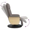 vidaXL Fauteuil inclinable avec repose-pieds taupe tissu