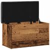 vidaXL Banc de rangement vieux bois 82x42x45 cm bois d'ing&eacute;nierie