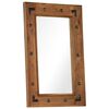 vidaXL Miroir Bois d'acacia massif 50 x 80 cm