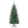 vidaXL Sapin de No&euml;l artificiel avec 150 LED Vert 150 cm PE et PVC