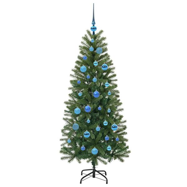 vidaXL Sapin de No&euml;l artificiel avec 150 LED Vert 150 cm PE et PVC