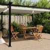 vidaXL Tonnelle de jardin avec toit r&eacute;tractable cr&egrave;me 3x6 m aluminium