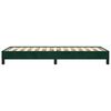 vidaXL Cadre de lit sans matelas vert foncé 100x200 cm velours