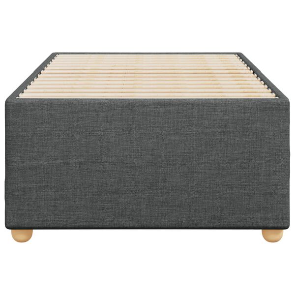 vidaXL Cadre de lit sans matelas gris fonc&eacute; 80x200 cm tissu