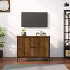 vidaXL Meuble TV avec portes ch&ecirc;ne marron 60x35x45cm bois d'ing&eacute;nierie