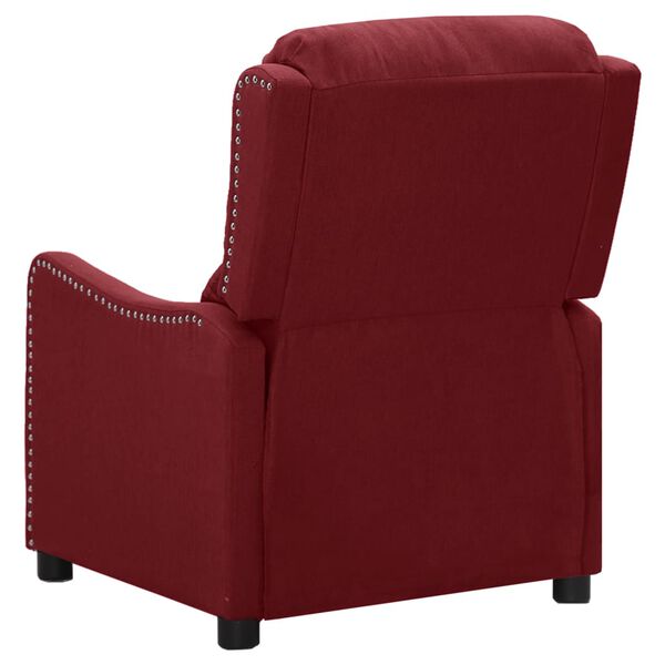 vidaXL Fauteuil de massage Rouge bordeaux Tissu