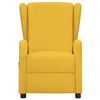 vidaXL Fauteuil de massage Jaune Tissu