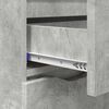 vidaXL Buffet avec tiroir Gris b&eacute;ton 100 x 30 x 65,6 Bois d'ing&eacute;nierie