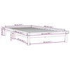 vidaXL Cadre de lit sans matelas blanc bois massif