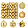 vidaXL Ensemble de boules de No&euml;l 50 pc Dor&eacute; 8 cm Polystyr&egrave;ne