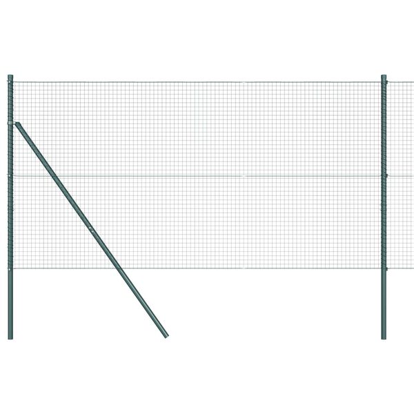 vidaXL Poteau de cl&ocirc;ture. Vert