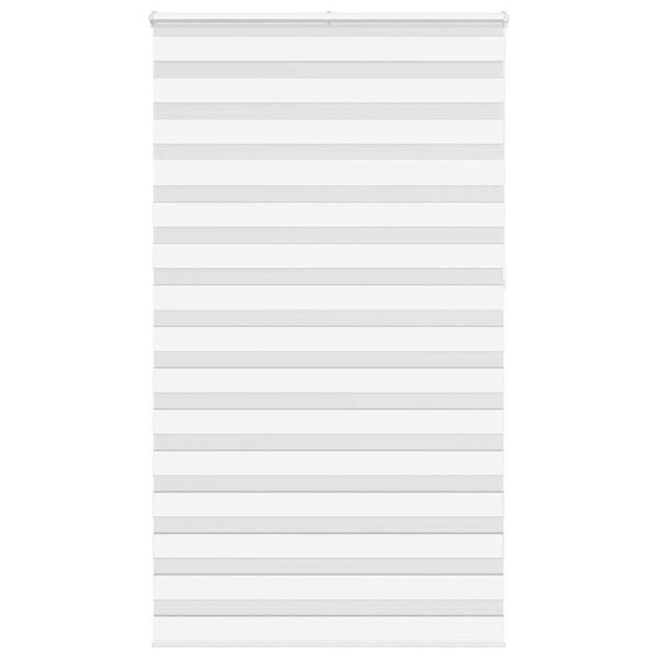 vidaXL Store z&egrave;bre blanc 130x230 cm largeur du tissu 125,9cm polyester