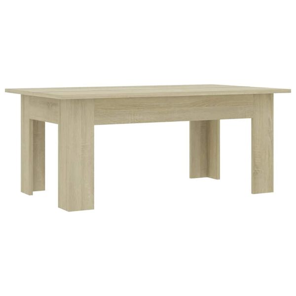 vidaXL Table basse Ch&ecirc;ne sonoma 100x60x42 cm Bois d&rsquo;ing&eacute;nierie