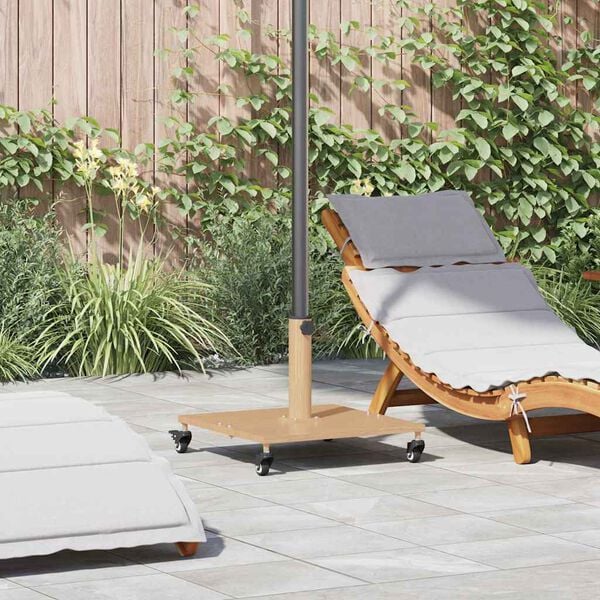 vidaXL Pied de parasol Bois Clair 45 x 45 x 31,5 cm