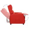 vidaXL Fauteuil inclinable Rouge Similicuir
