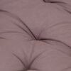 vidaXL Coussin de plancher de palette Coton 120x40x7 cm Taupe