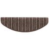 vidaXL Tapis d'escalier auto-adh&eacute;sifs 15 pcs Marron 65 x 21 x 4 cm
