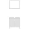 vidaXL Ensemble de meubles de bain 3 pcs Blanc Bois d'ingénierie
