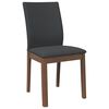 vidaXL Chaises &agrave; manger coussins 2 pcs marron bois massif caoutchouc