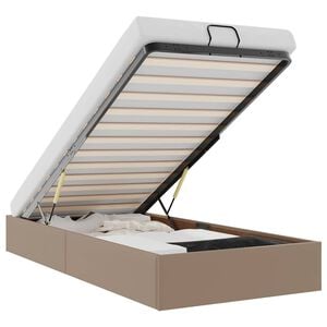 vidaXL Cadre de lit ottoman sans matelas cappuccino 100x200 cm