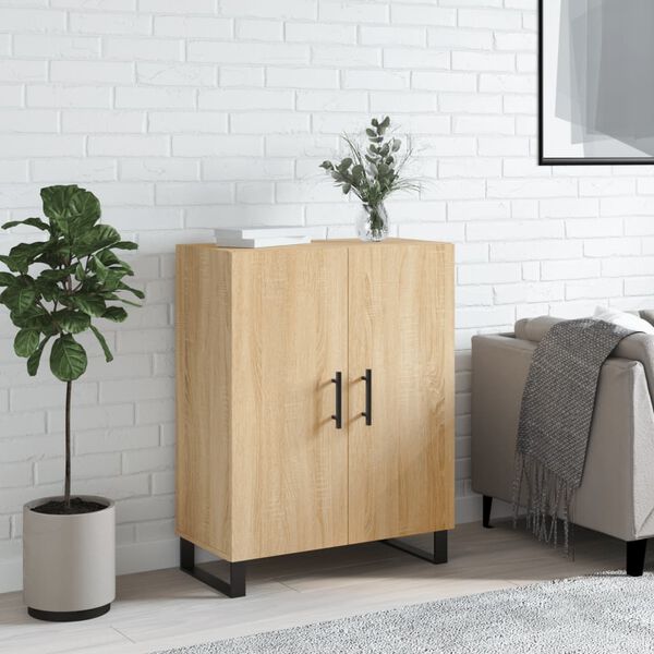 vidaXL Buffet ch&ecirc;ne sonoma 69,5x34x90 cm bois d'ing&eacute;nierie