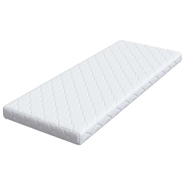 vidaXL Matelas Blanc 70 x 200 cm Tissu jacquard