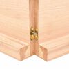 vidaXL &Eacute;tag&egrave;re murale 140x60x(2-6) cm bois de ch&ecirc;ne massif non trait&eacute;