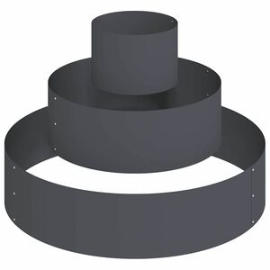 vidaXL Cache-pot de jardin Anthracite 90 x 90 x 20 cm