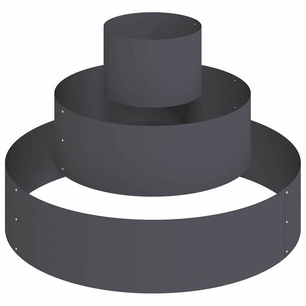 vidaXL Cache-pot de jardin Anthracite 90 x 90 x 20 cm