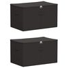 vidaXL Bo&icirc;te de rangement 2 pc Tissu intiss&eacute; 55 x 35 x 32 cm 61,6 L