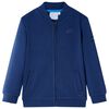 vidaXL Sweatshirt pour enfants avec fermeture &eacute;clair bleu marine 104