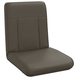 vidaXL Fauteuil de sol ajustable Gris Simili cuir
