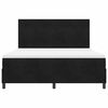 vidaXL Lit &agrave; ressorts avec matelas Noir 180 x 200 cm tissu