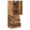 vidaXL Haut Armoire avec tiroir 2 pcs Bois ancien Bois d'ing&eacute;nierie