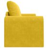 vidaXL Canap&eacute;-Lit 60cm Jaune Velours