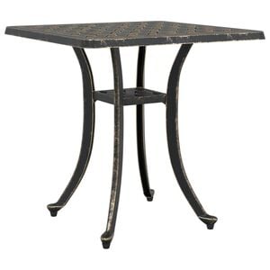 vidaXL Table de jardin bronze 53x53x53 cm aluminium coulé