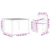 vidaXL Ensemble de salle &agrave; manger pour jardin 5 pcs Marron