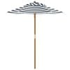 vidaXL Parasol de jardin pour enfants avec poteau en bois &Oslash;120x140 cm