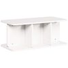 vidaXL Table basse Blanc 80 x 39,5 x 33,5 cm Bois massif en pin