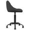 vidaXL Chaise de bureau Noir Velours