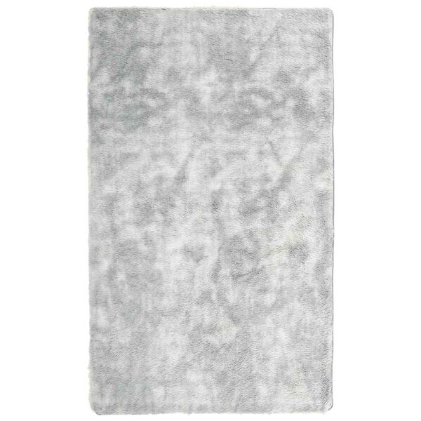 vidaXL Tapis Shaggy à poils longs NAVARRA gris argenté 60x100 cm