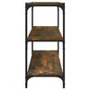 vidaXL Biblioth&egrave;que Ch&ecirc;ne fum&eacute; 80x33x70,5cm Bois d'ing&eacute;nierie et acier