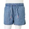 Short pour enfants bleu denim 116